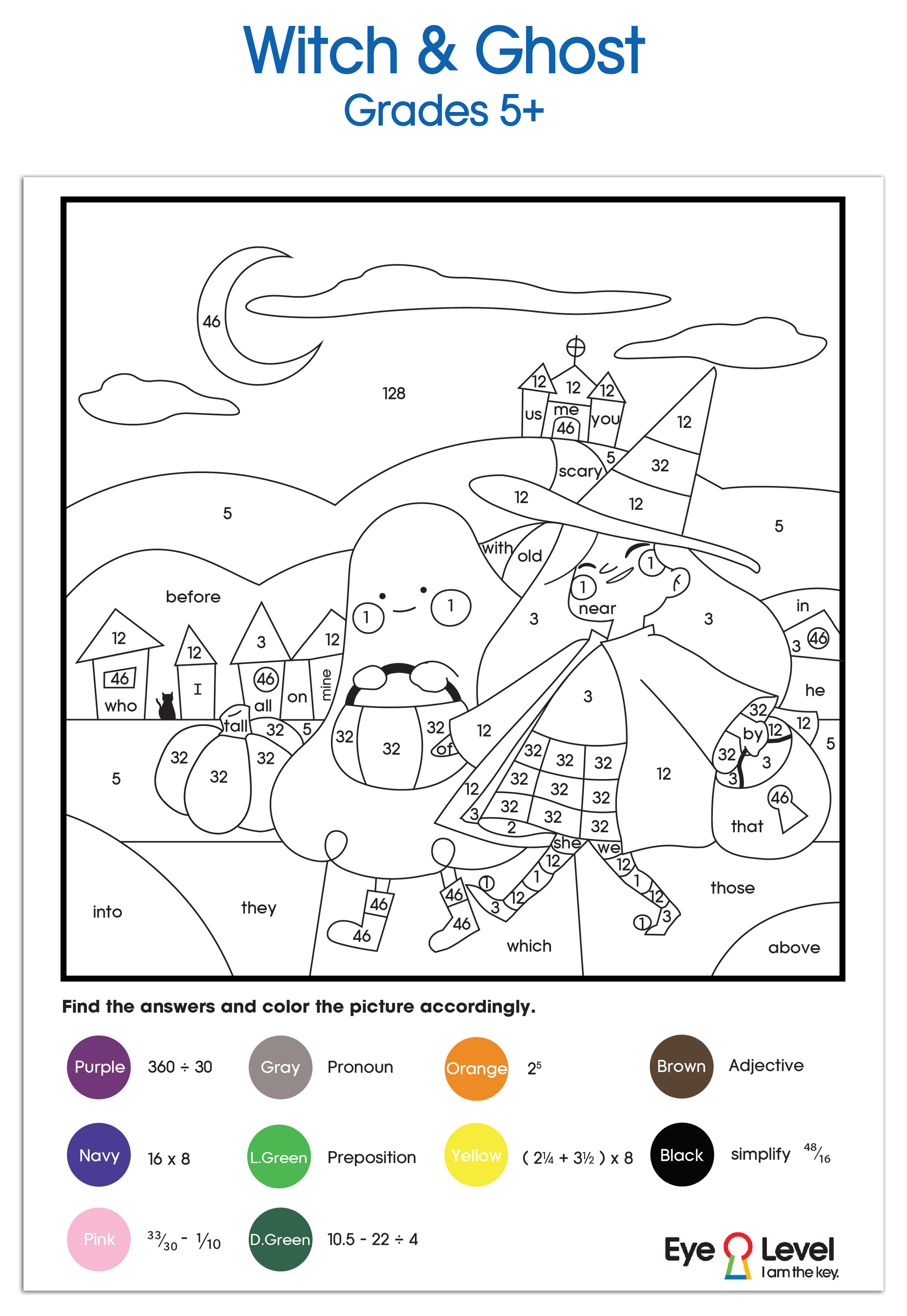 Witch+Coloring+Sheet+Grade+5