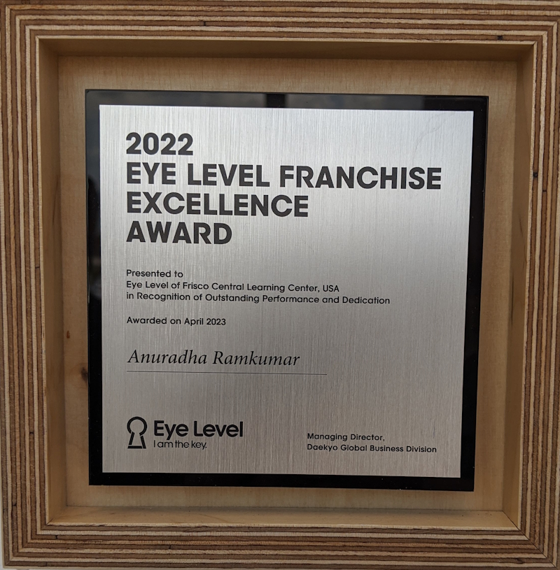 plaque+for+franchise+excellence